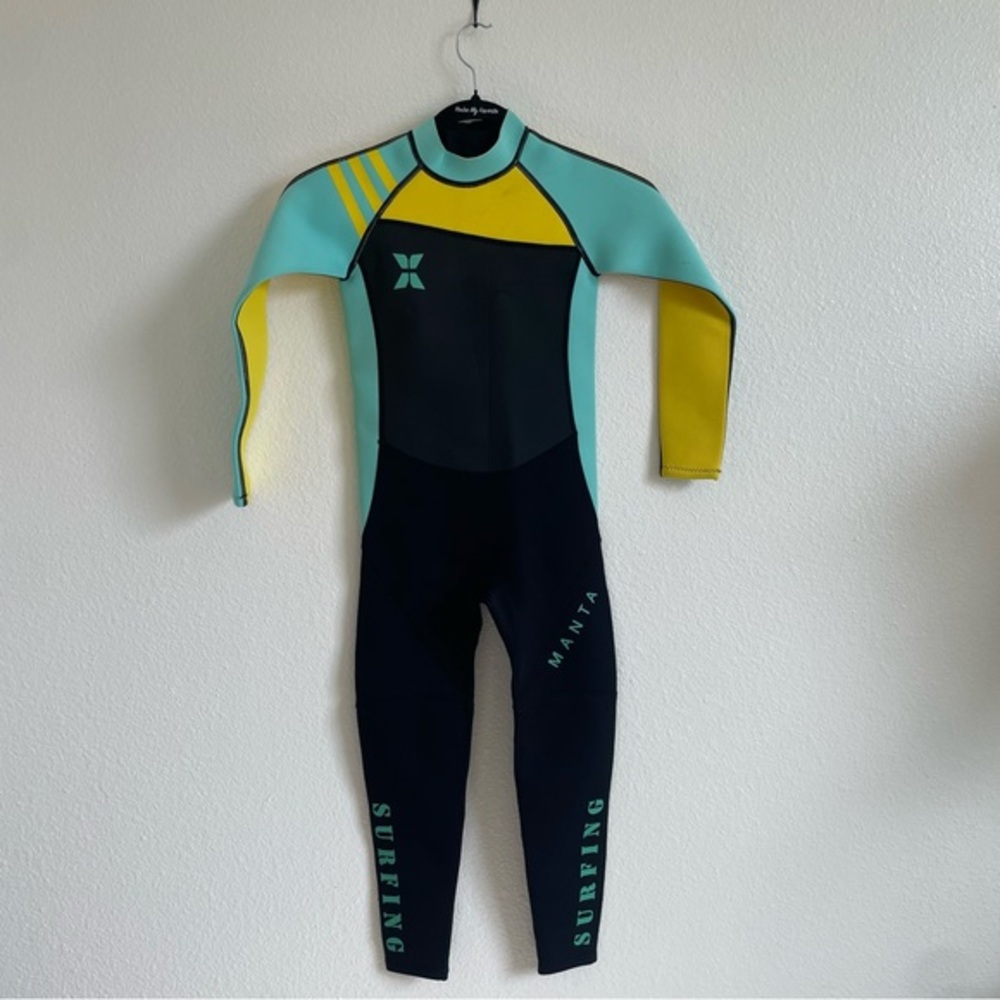 Manta Kids Rashguard - Aqua and Yellow